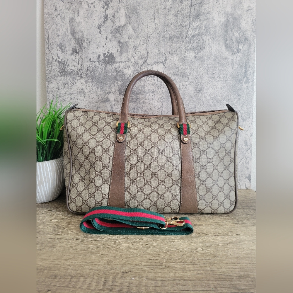Gucci Sherry Line Travel Weekend Duffle Bag